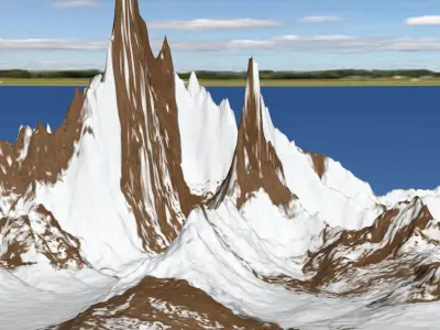 Mountains 3D model