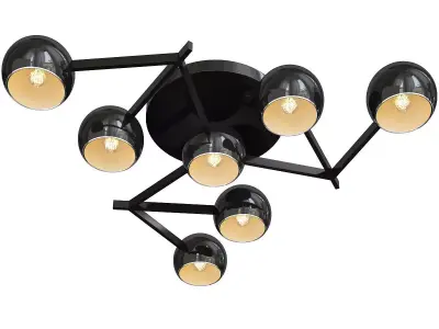 Galaxy Chandelier Black Low-poly 3D model