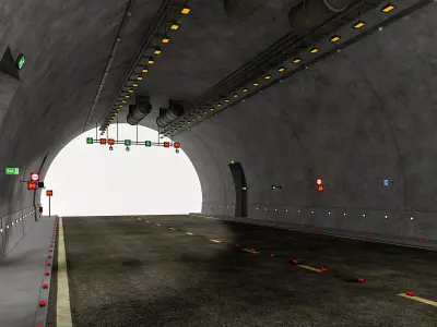 Road Tunnel 3D model