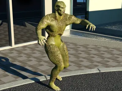 Humanoid Monster Low-poly 3D model