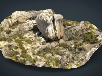 ROCK 32 Low-poly 3D model
