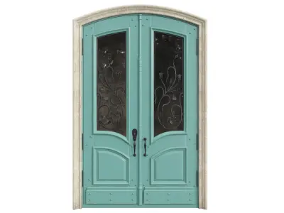Entrance classic door 72 3D model