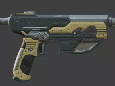 Futuristic Precision Multi-Tool 3D Model Low-poly 3D model