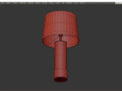 Penley Table Lamp Low-poly 3D model