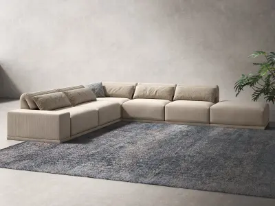 Grand Angle 11a Corner Sofa Composition 3D model