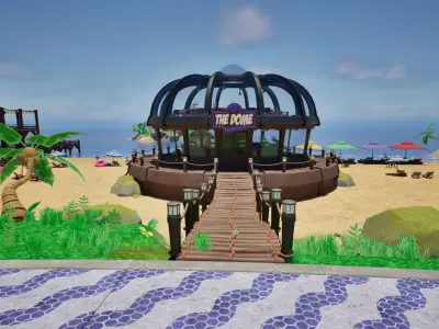 Stylized Beach Environment Pack Low-poly 3D model