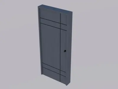 Exterior Door V3 100x230 Low-poly 3D model