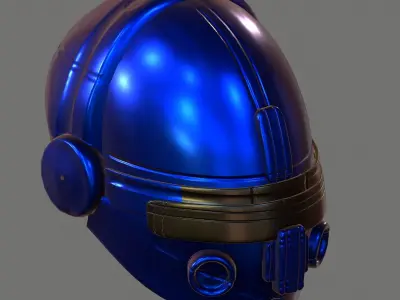 Gas mask helmet 3d model scifi Low-poly  Low-poly 3D model 299