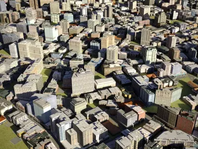 City 24 Low-poly 3D model