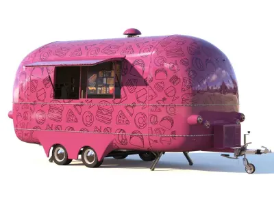 Food truck ENK-6 3D model