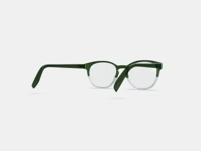 Abner Eyeglasses in Rosemary Crystal Fade 3D model