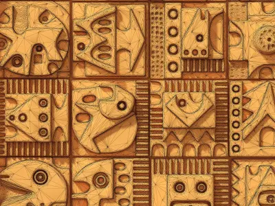 Stone decor n242 3D model