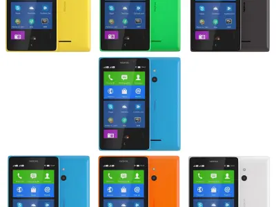 Nokia XL all color 3D model