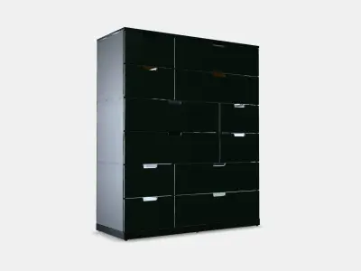 NORDLI Chest of 12 drawers 2 Low-poly 3D model