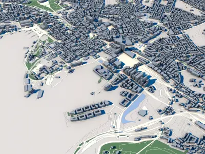 Cityscape Oslo Norway 3D model
