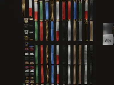 Roman and Greek columns 247 assets game ready low poly PBR Low-poly 3D model