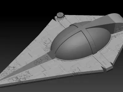 Superman Kal Els Ship 3D print model