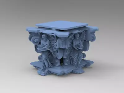 Angel raised blocks 1 3D model