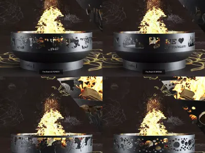 Fire Bowl  3D Model Pack