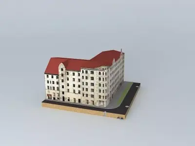 Riga Cesu street 23 Free 3D model