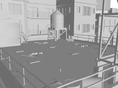 Scene - Rooftop - Exterior 3D model