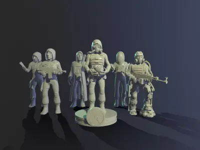 Chibi Wanderers 3D print model