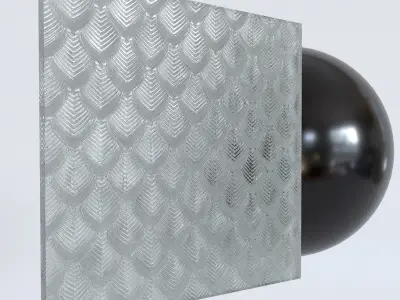 Fluted Glass  Texture
