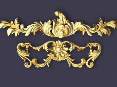 dekor ornament 3D model 126