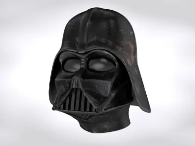 Darth Vader Helmet - NRM and Dirty TXRS Low-poly 3D model