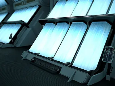 Location - Cryo Sector  Low-poly 3D model