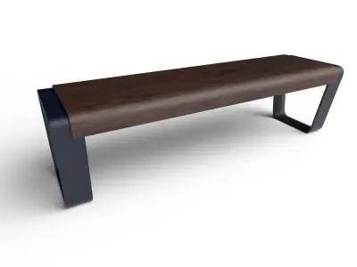 Bench  M12 Low-poly 3D model