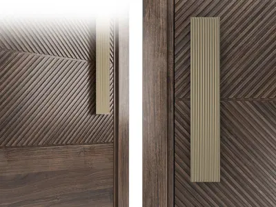 Sliced Door Low-poly 3D model