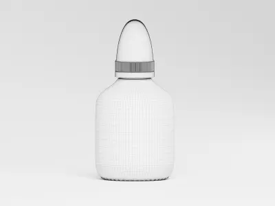 Good description for Amber Cosmetic Bottle 3D Model Buyer Low-poly 3D model