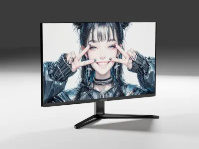 Monitor Free low-poly 3D model