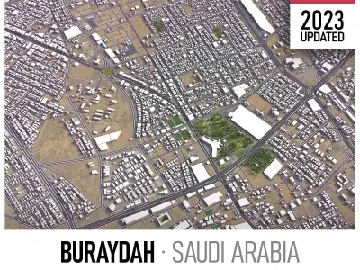 Buraydah Low-poly 3D model