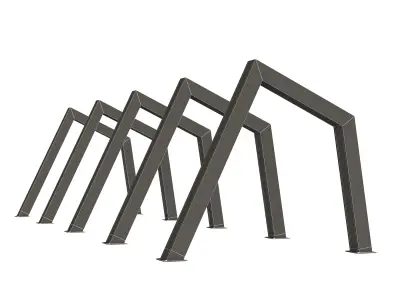 Set of light arches 3D model