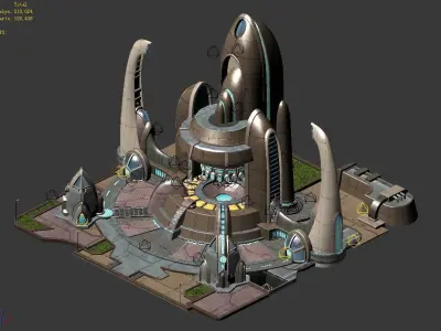 Spaceship - Endurance Module Study 03 3D model