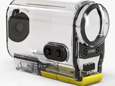 Sony SPK-AS2 Case for HDR-AS100V action camera Low-poly 3D model
