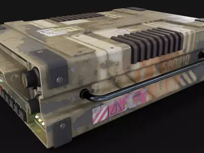 SCIFI Device001 Low-poly 3D model