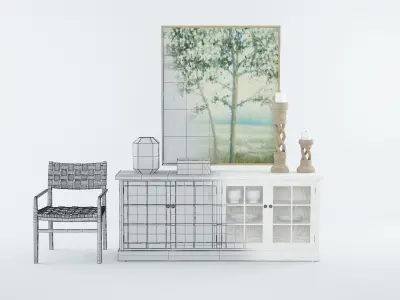 Ethan Allen Leave Your Worries At The Door Entryway 3D model