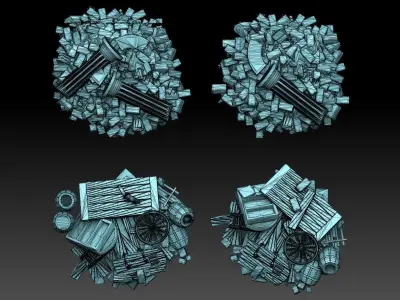 Piles Of Crap ROYALTY FREE VERSION 3D print model