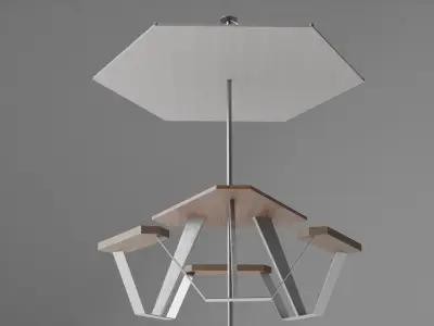 Street bench 3D model