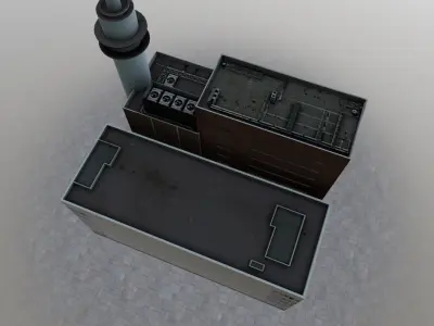 Amsterdam KPN Zendmast Low-poly 3D model