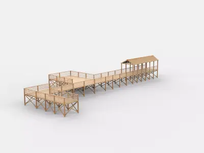 boardwalk structure  3D model