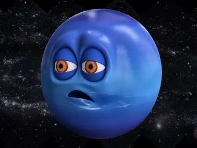 All planets solar system 3d model Low-poly 3D model