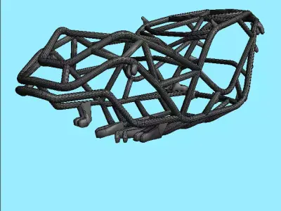 Rock Bouncer Frame Low-poly 3D model