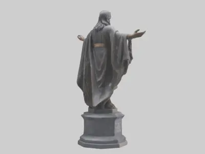 The Path of Freedom statue model Low-poly 3D model
