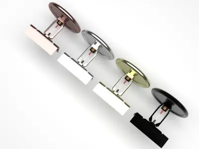 Fire Sprinklers Set 3D model