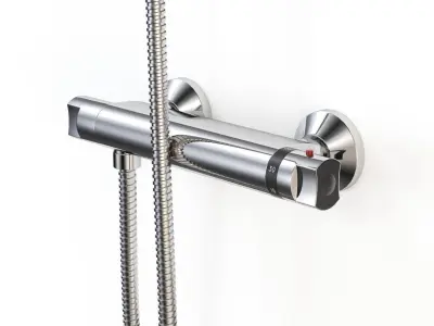 Thermostatic Shower Mixer 3D model