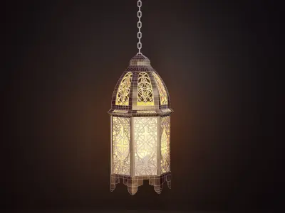 AsianLantern06 hanging lantern Low-poly 3D model